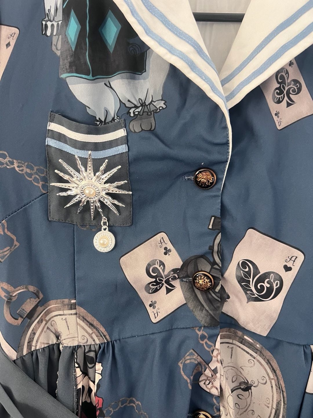 Rabbit Casual Lolita OP Dress Jacket Alice Theme size S vintage indie design 5