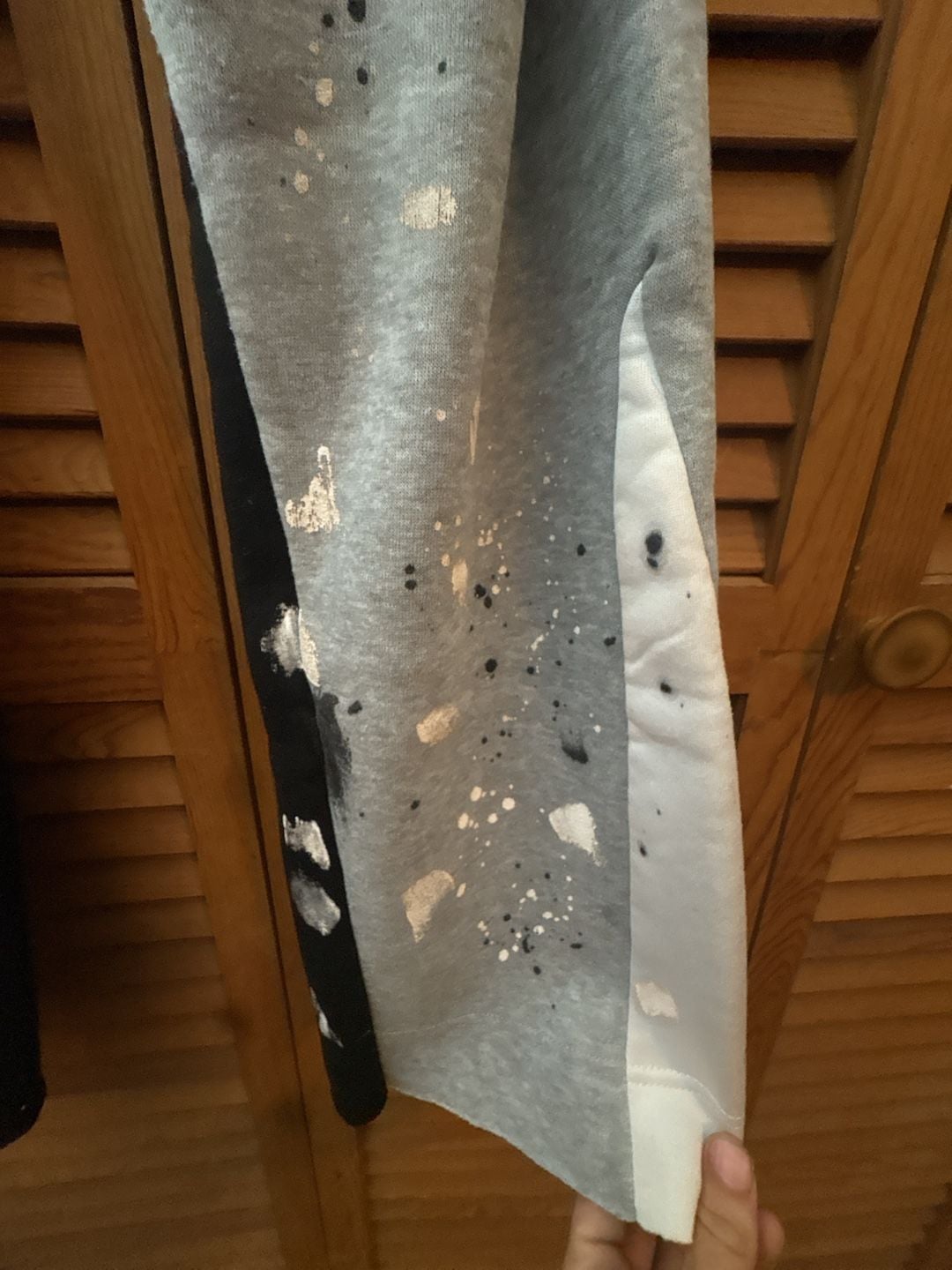Gallery Dept. Paint Splatter Colorblock Flare Sweatpants 5