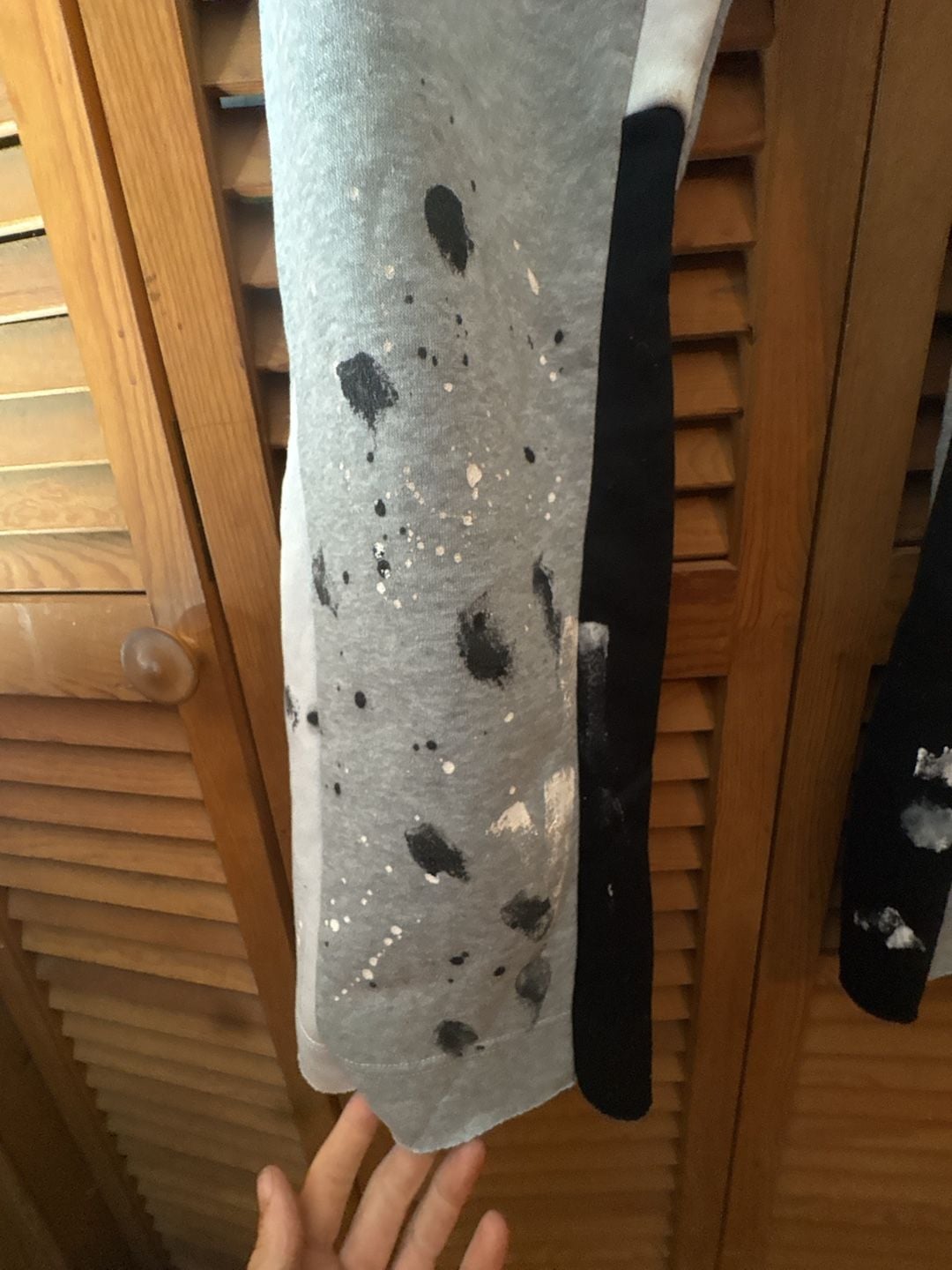 Gallery Dept. Paint Splatter Colorblock Flare Sweatpants 6