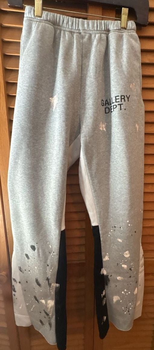 Gallery Dept. Paint Splatter Colorblock Flare Sweatpants 2