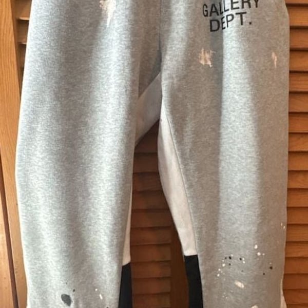 Gallery Dept. Paint Splatter Colorblock Flare Sweatpants
