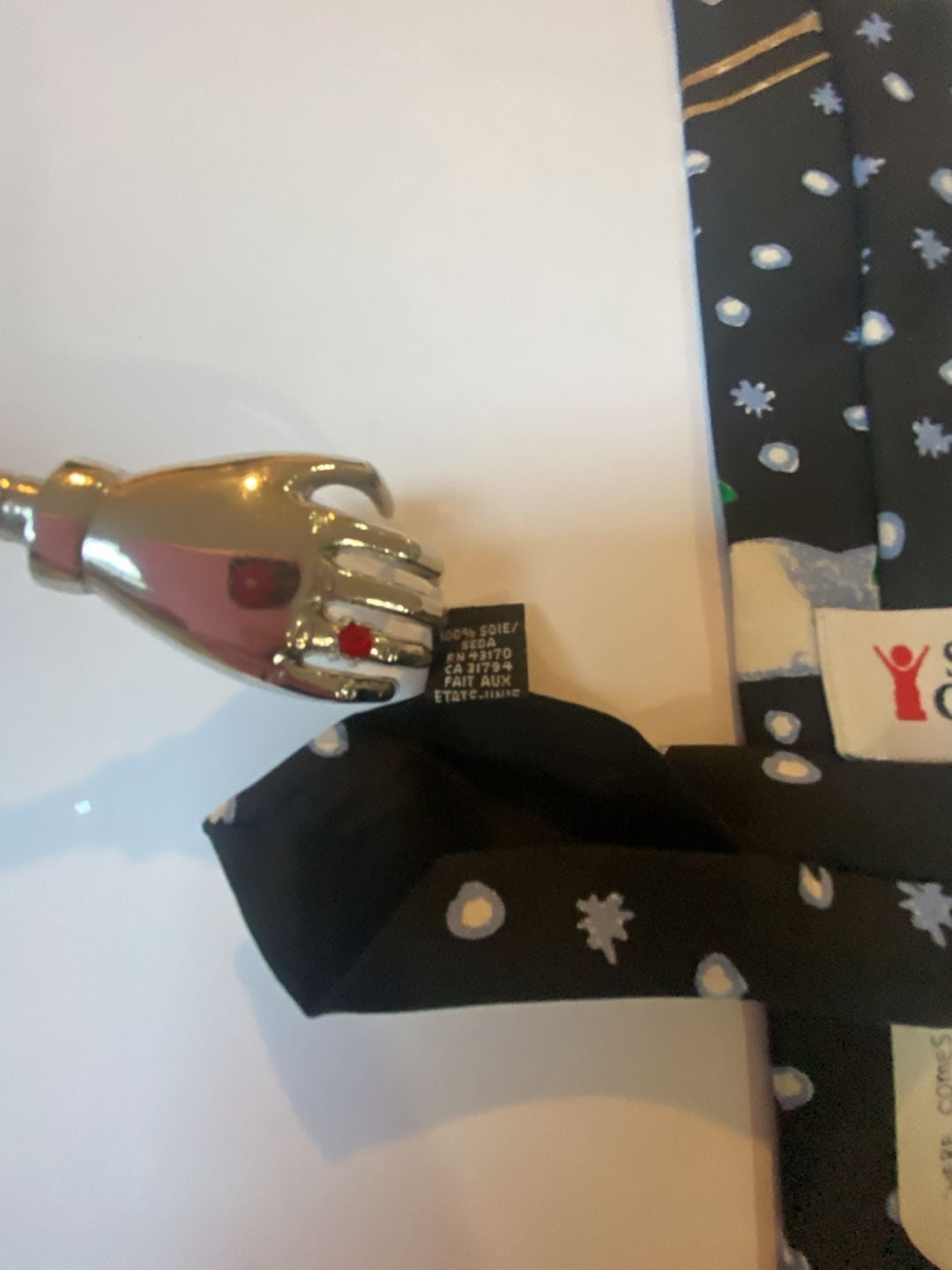 The Save the Children Collection 'Here Comes Santa' Silk Christmas Necktie 10