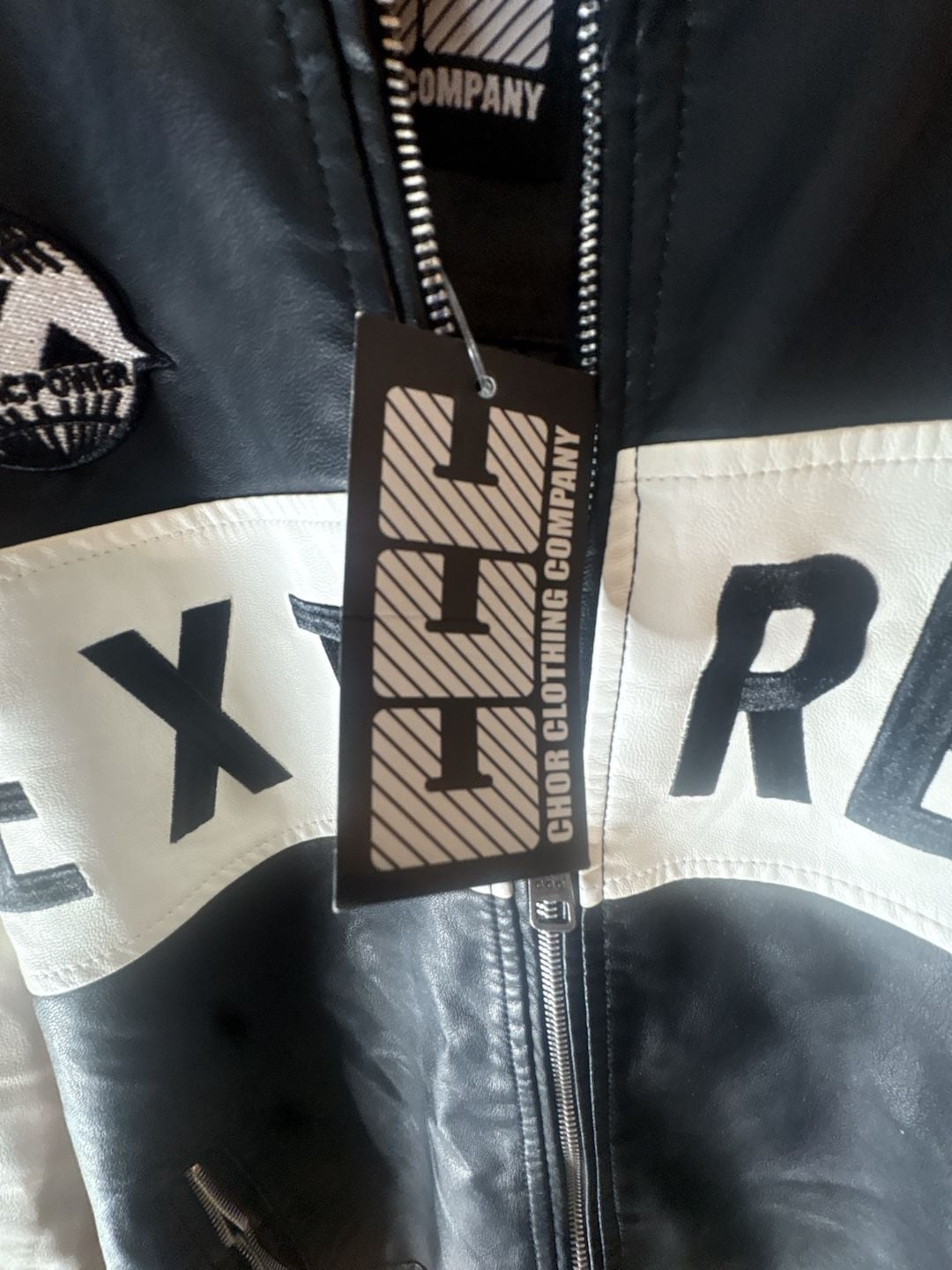 Chor Clothing Company Extreme Faux Leather Moto Biker Jacket 5