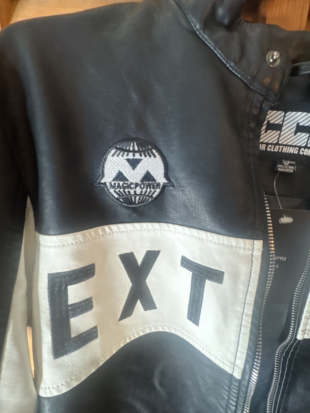 Chor Clothing Company Extreme Faux Leather Moto Biker Jacket 11
