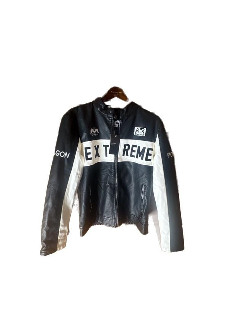 Chor Clothing Company Extreme Faux Leather Moto Biker Jacket 2