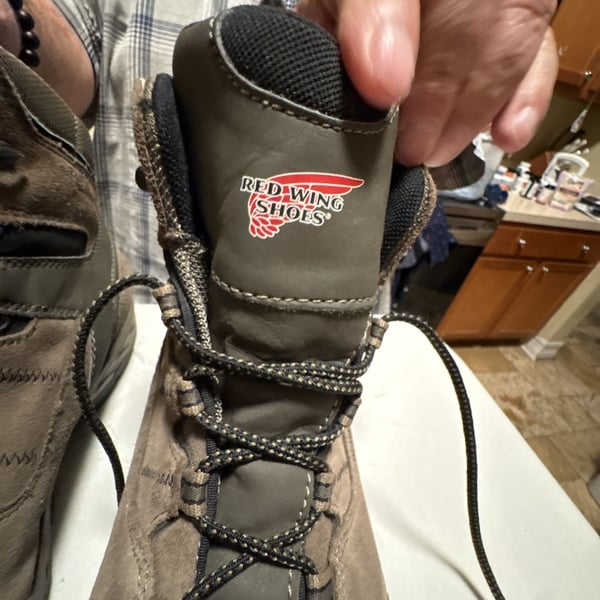 Red Wing TruHiker Men's Waterproof 6-Inch Safety Toe Work Boots Style 3561 Size 9.5