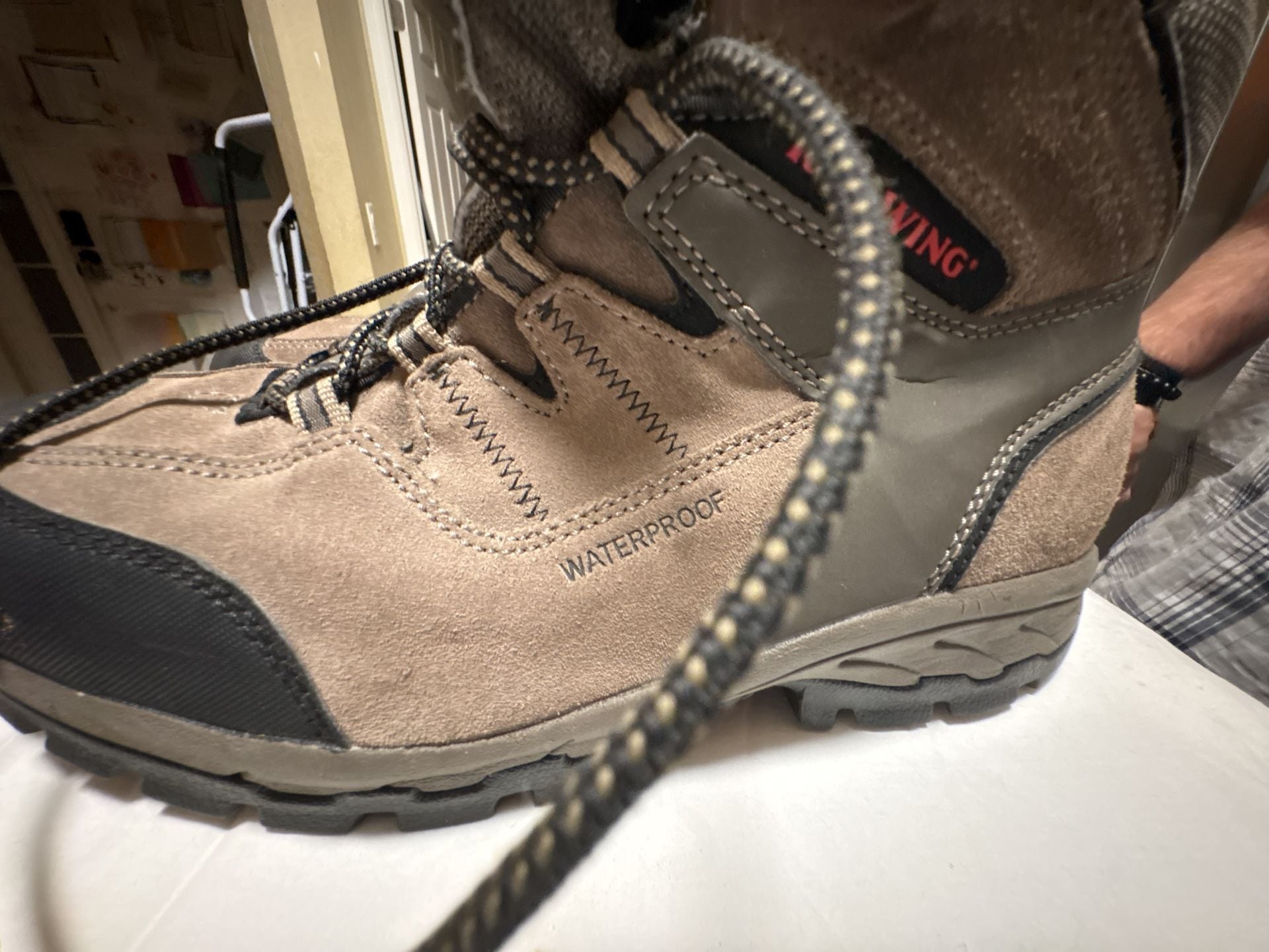 Red Wing TruHiker Men's Waterproof 6-Inch Safety Toe Work Boots Style 3561 Size 9.5 6