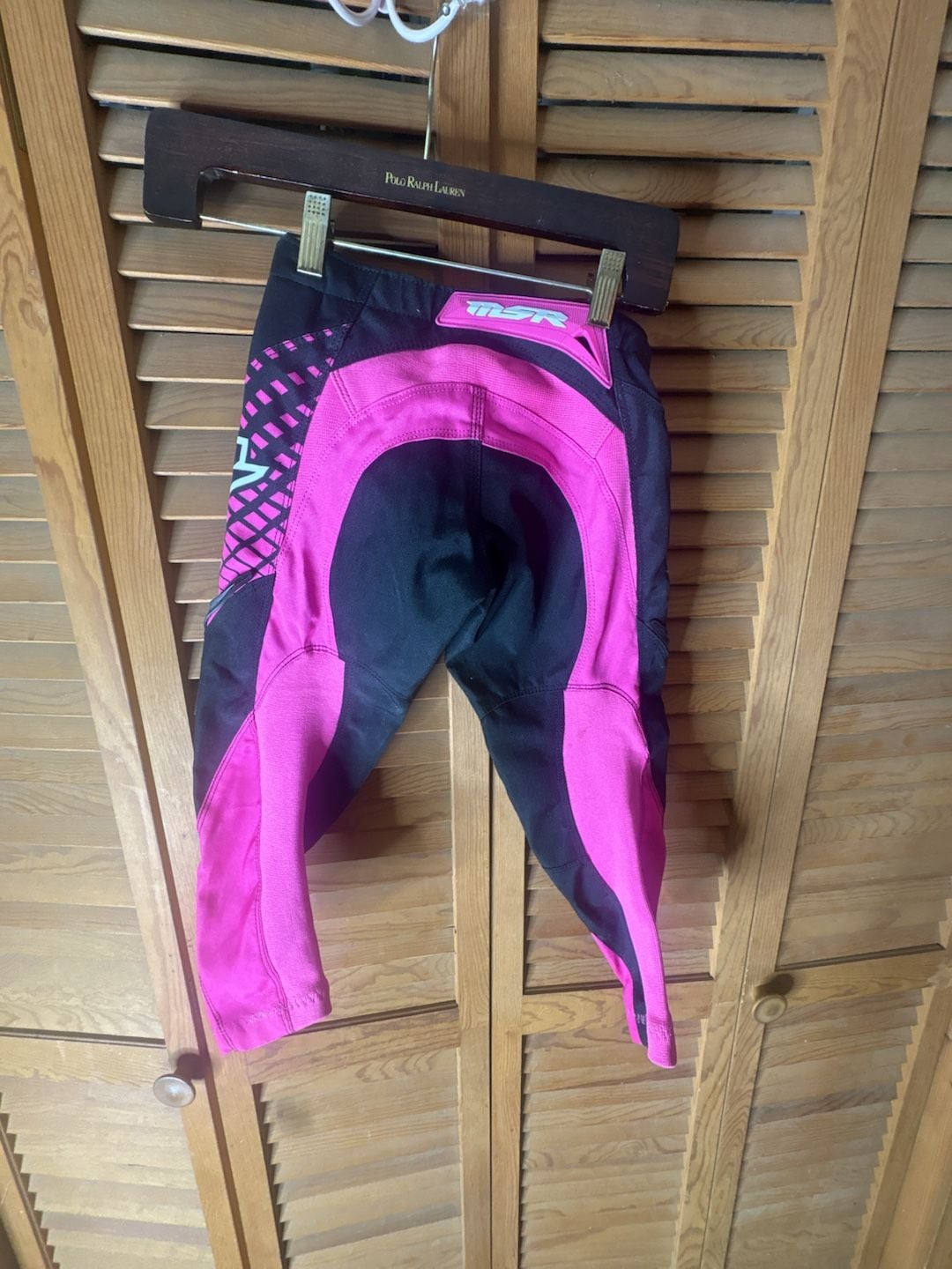 MSR Axis Youth Girls Motocross Racing Pants, Black/Pink, Size Y20 6