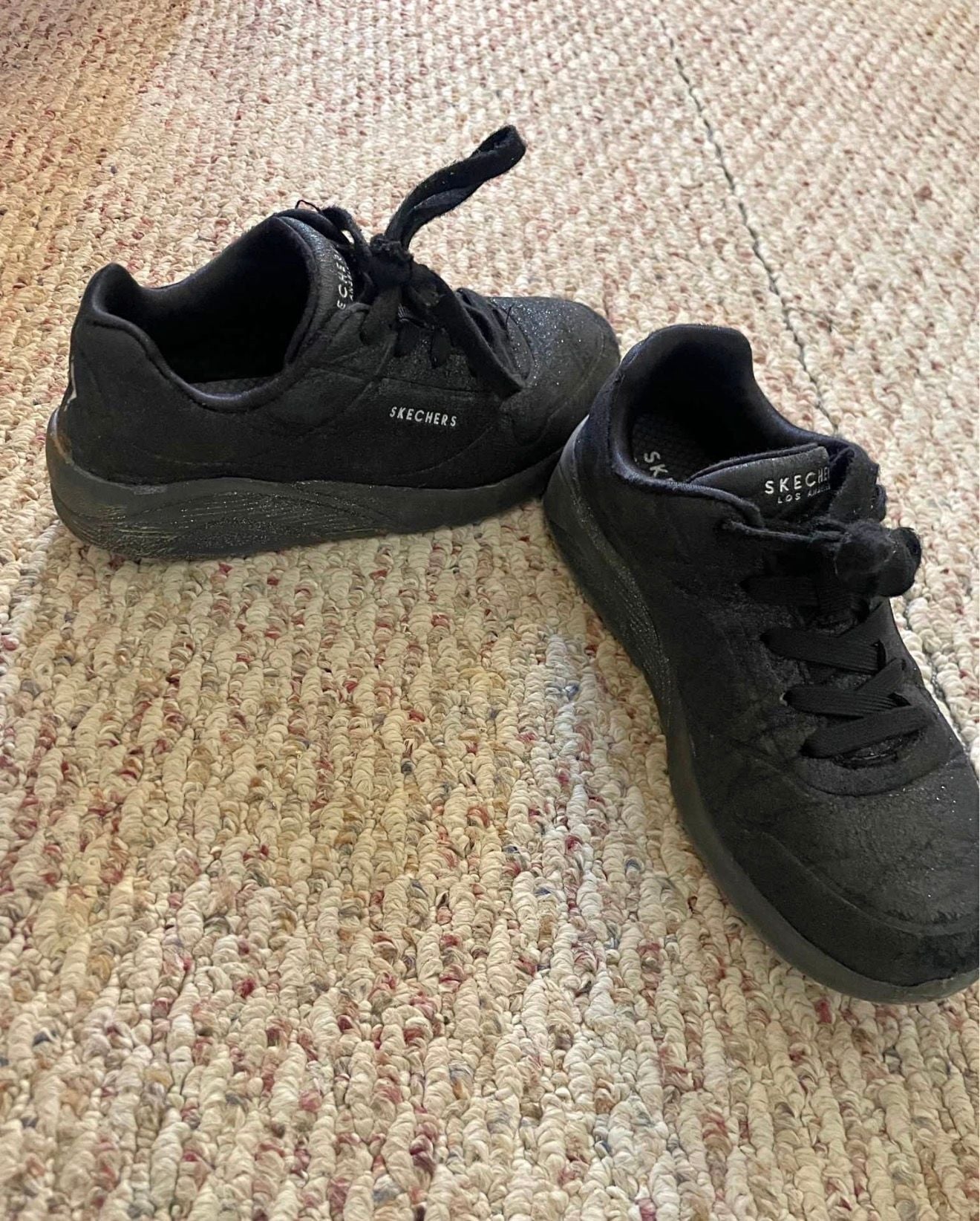 Skechers Uno Ice Black Glitter Youth Sneakers 3