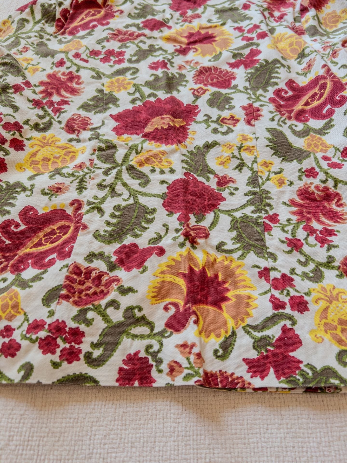 Vtg 1967-69 H Bar C California Ranchwear Floral Shirt Loop Collar Cotton Western M 15