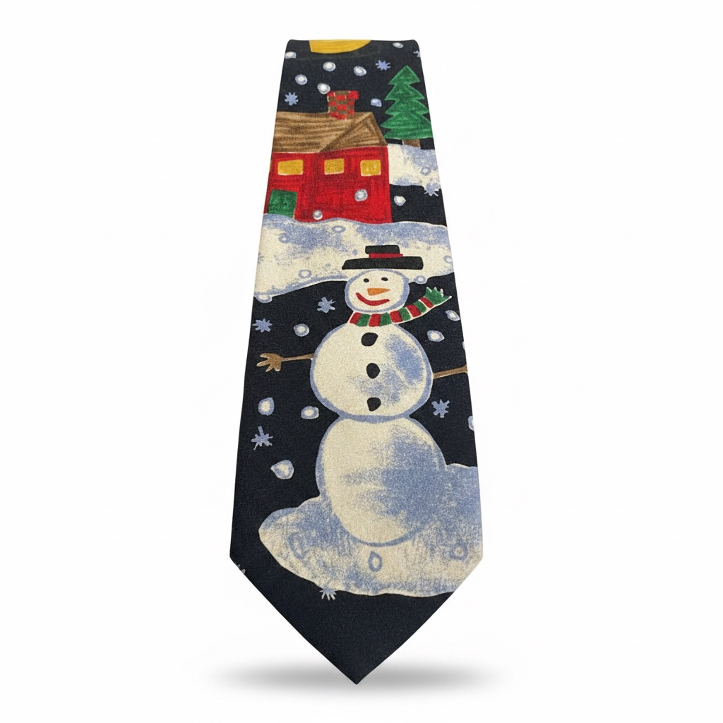 The Save the Children Collection 'Here Comes Santa' Silk Christmas Necktie 4