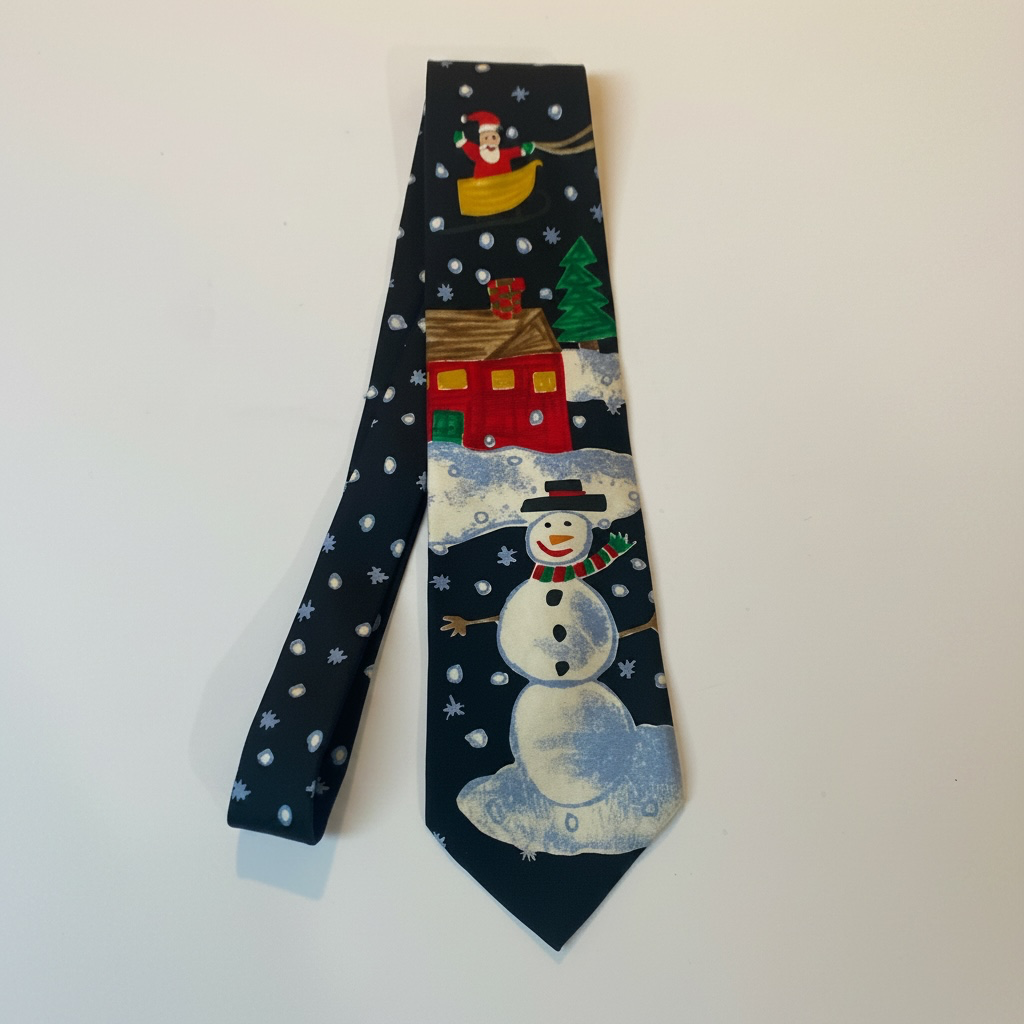 The Save the Children Collection 'Here Comes Santa' Silk Christmas Necktie 5