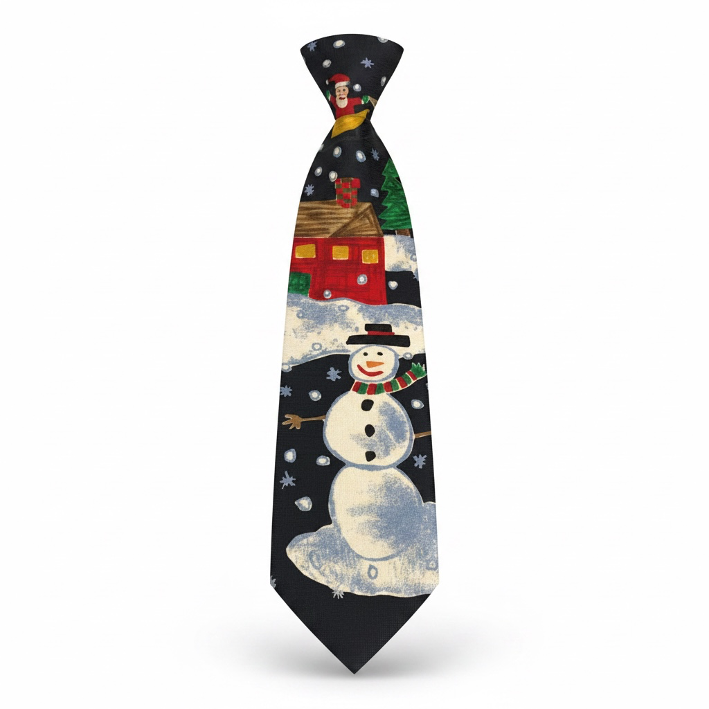 The Save the Children Collection 'Here Comes Santa' Silk Christmas Necktie 6