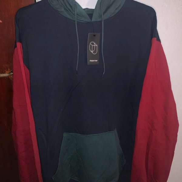 Original Use Color Block Pullover Hoodie
