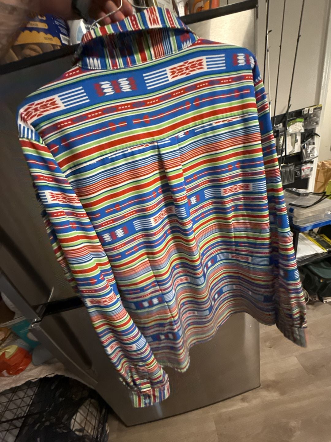 Cinch ArenaFlex Multi-Colored Aztec Print Long Sleeve Button-Down Shirt 4