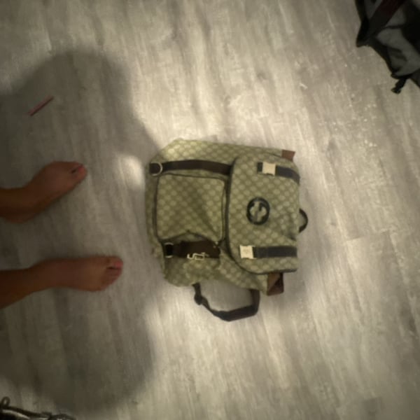 Gucci GG Supreme Canvas Drawstring Backpack