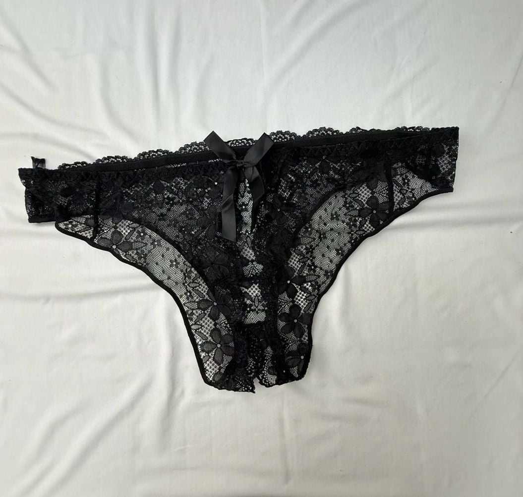 Fashion Nova Floral Lace Bow Detail Cheeky Panty 1