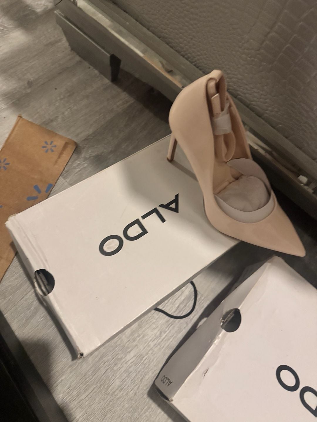 ALDO Pointed Toe Stiletto Pumps in Nude/Beige 1