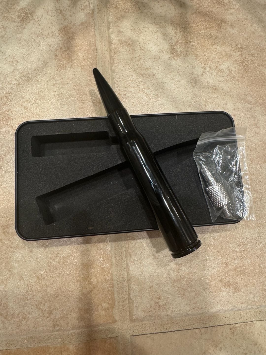 Universal 50 Cal Bullet Style Short Antenna Mast with Adapters 1
