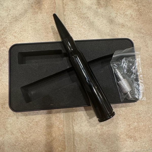 Universal 50 Cal Bullet Style Short Antenna Mast with Adapters