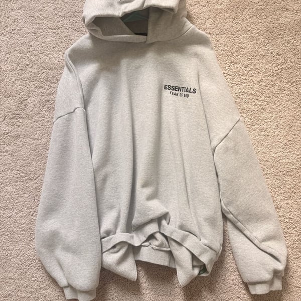 Fear of God Essentials Pullover Hoodie in Grey