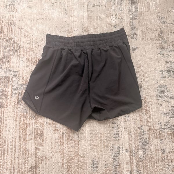 Lululemon Black High-Rise Lined Running Shorts
