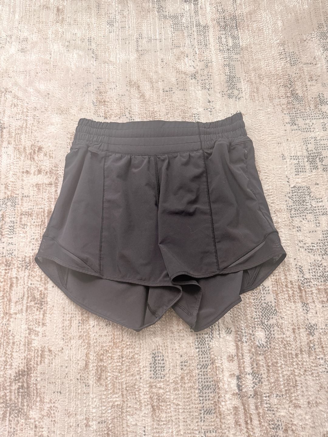Lululemon Black High-Rise Lined Running Shorts 4
