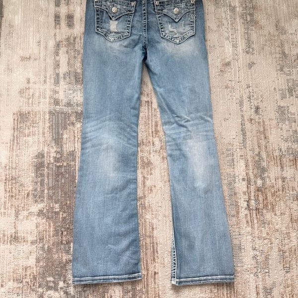 Miss Me Women's Embellished Distressed Bootcut Jeans