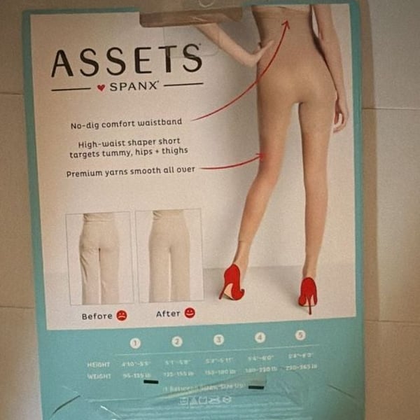 Assets by Spanx High-Waist Shaping Short, Nude