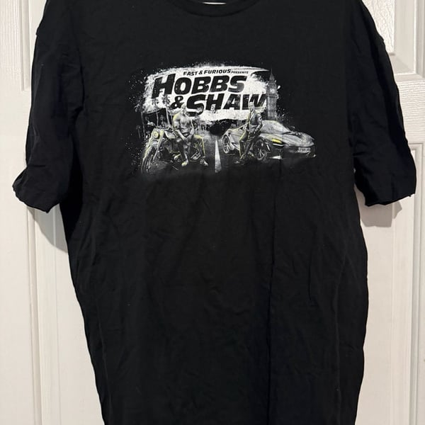 Fast & Furious Presents Hobbs & Shaw Graphic T-Shirt Movie  Promo Shirt