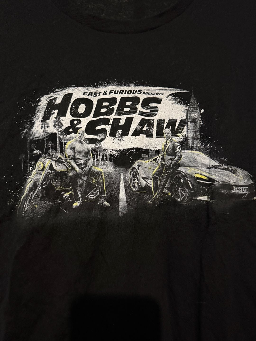 Fast & Furious Presents Hobbs & Shaw Graphic T-Shirt Movie Promo Shirt 3