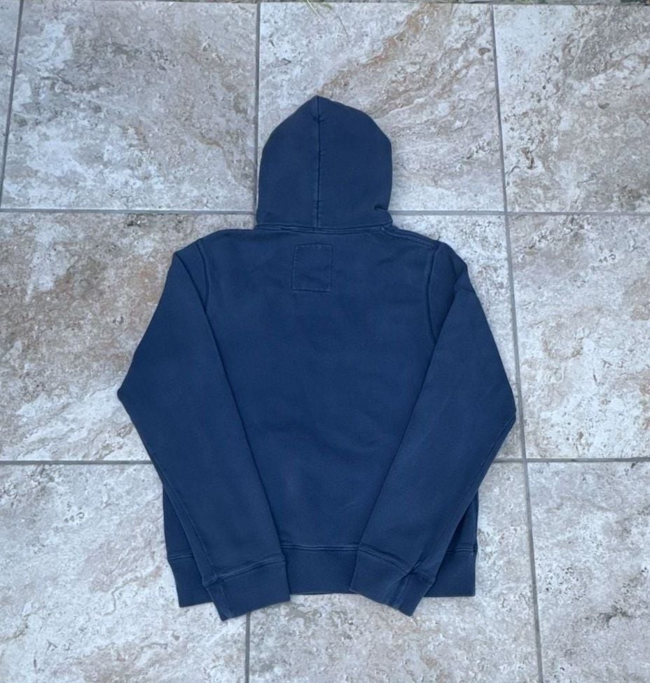 Hollister Navy Blue Pullover Hoodie with Embroidered Script Logo 3