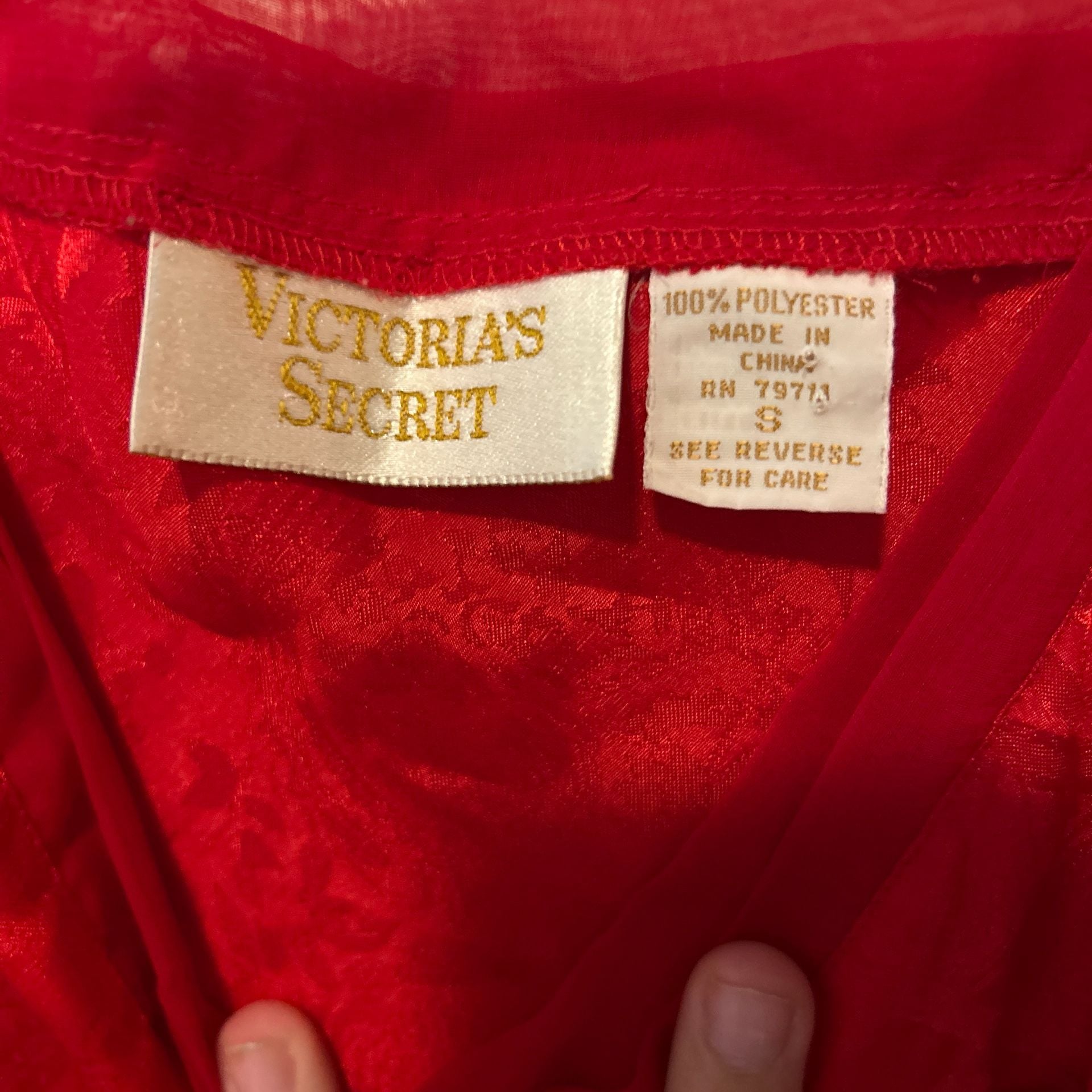 Vintage Victoria's Secret Gold Label Red Floral Jacquard Bodysuit with Braided Straps 6