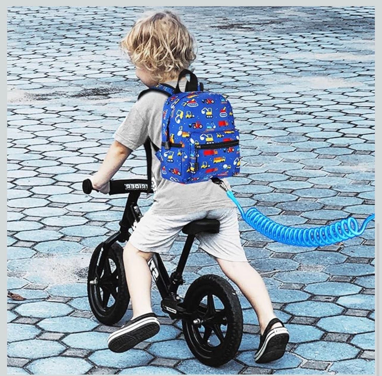Accmor Toddler Backpack with Anti-Lost Leash and Wrist Link - Excavator Pattern 7