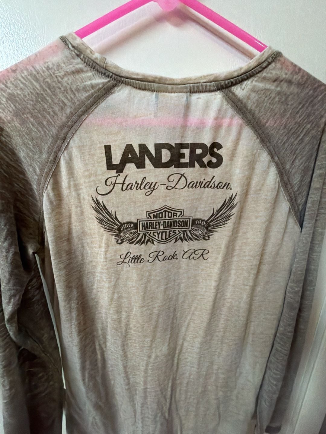 Harley-Davidson Landers Little Rock AR Long Sleeve Burnout Graphic Shirt 5