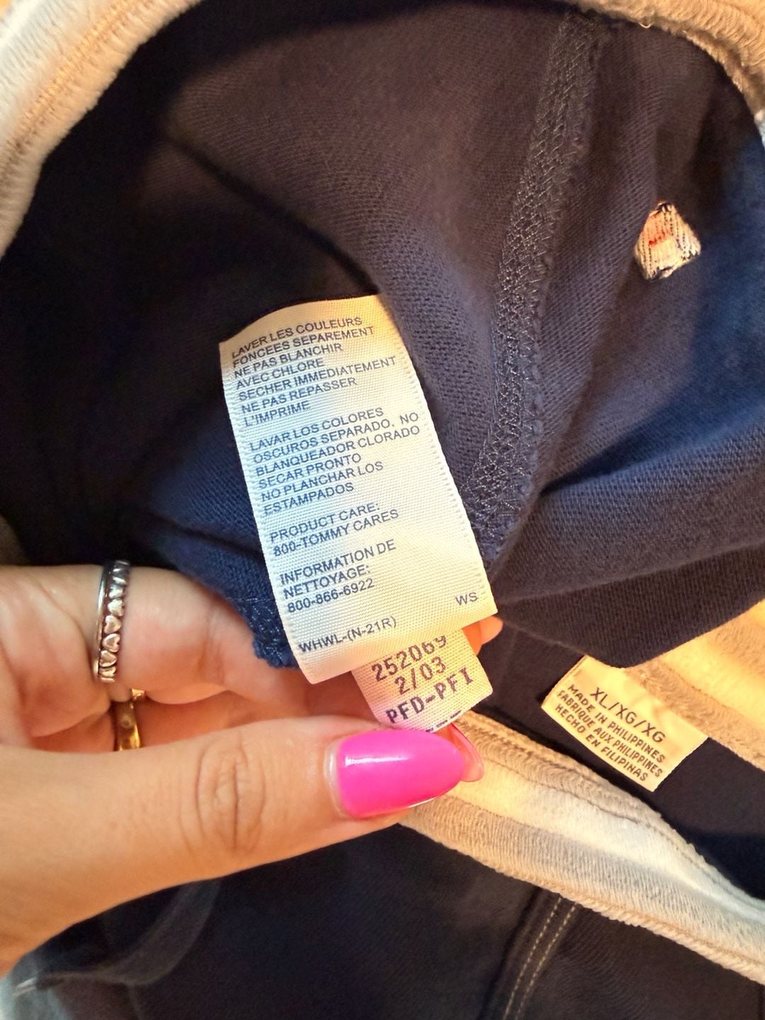 2003 Tommy Hilfiger Navy Blue Athletic Mini Skort Cargo Pocket Y2K XL 8
