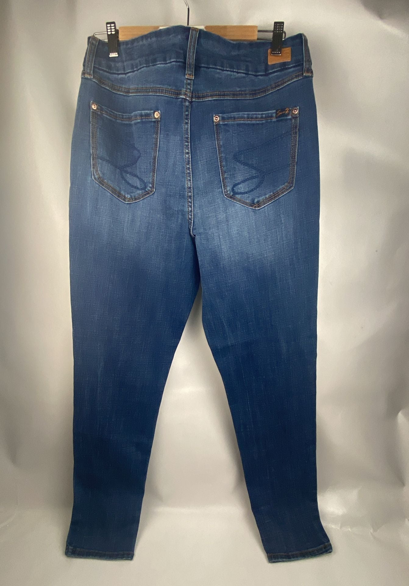 Seven7 Tummy Less Slimming Control Panel Skinny Jeans Size 14 3