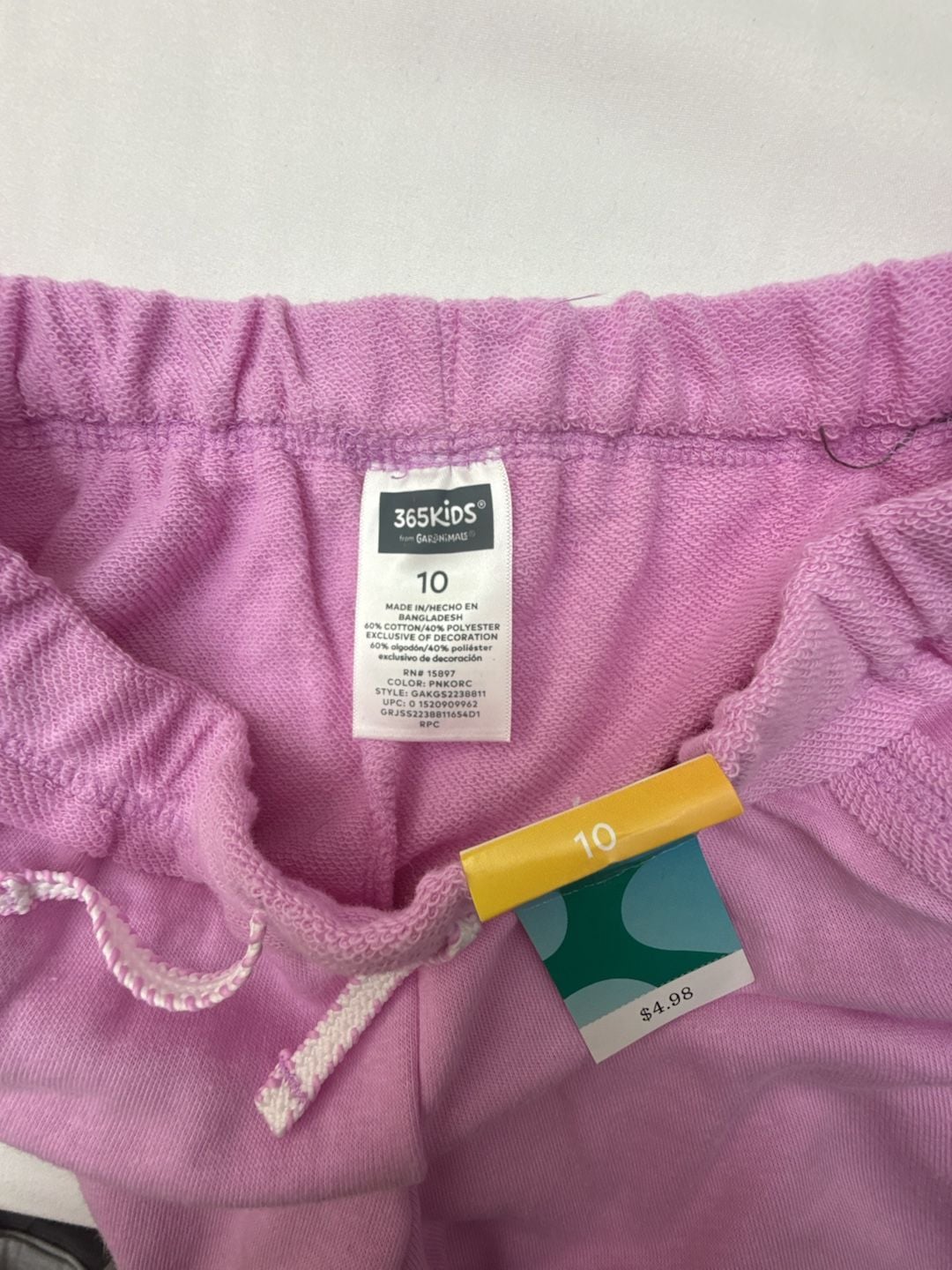 365 Kids from Garanimals Girls French Terrycloth Pull-On Shorts 3