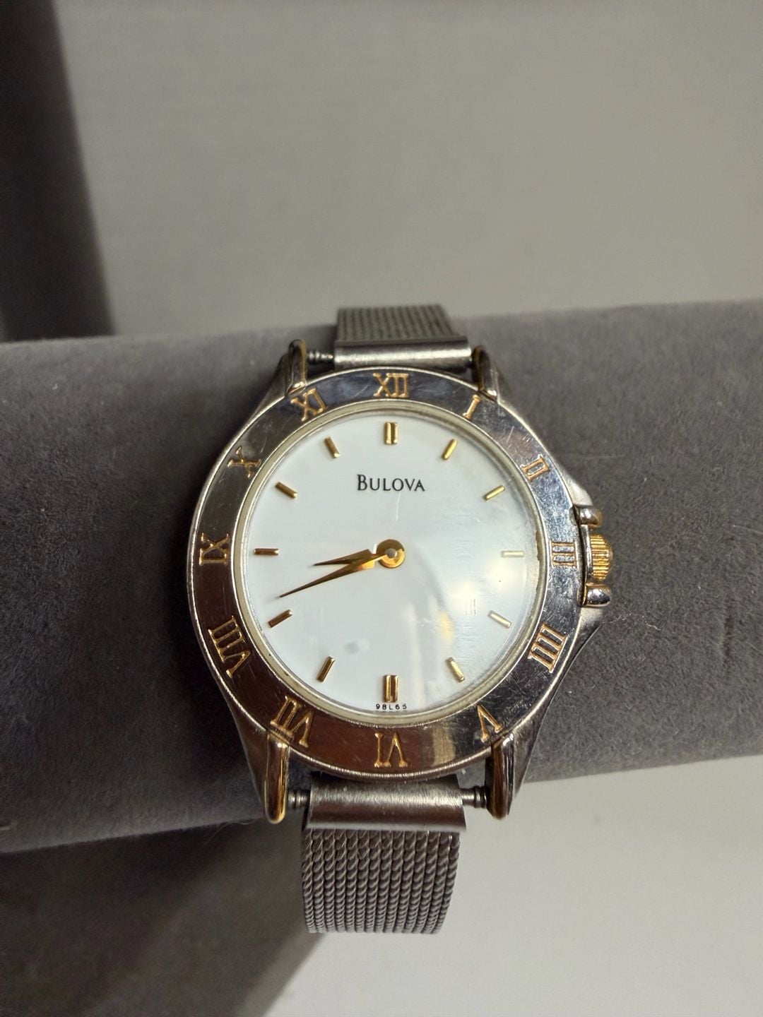 Bulova Women's Quartz Two-Tone Mesh Band Watch 98L65 1