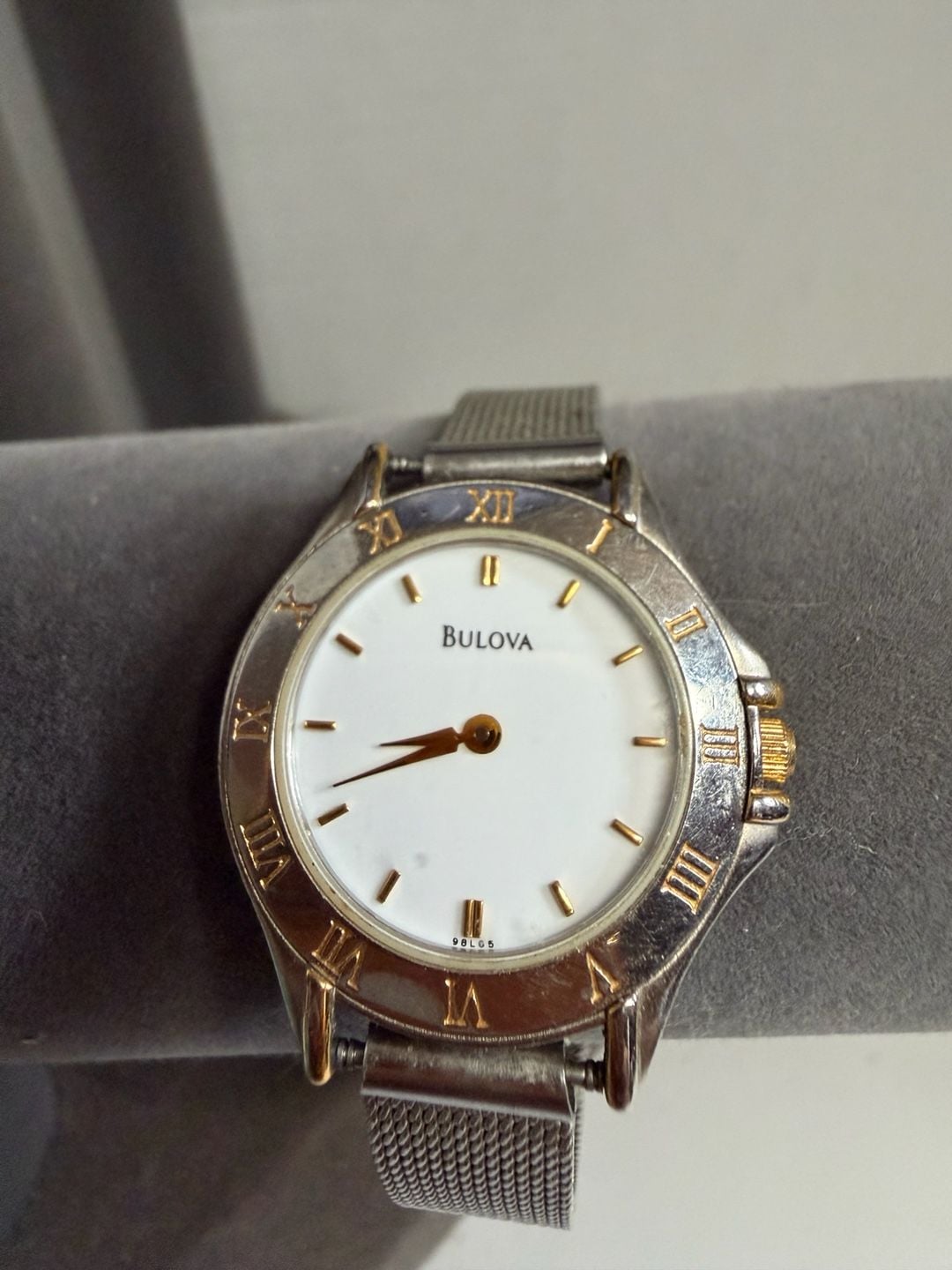 Bulova Women's Quartz Two-Tone Mesh Band Watch 98L65 2