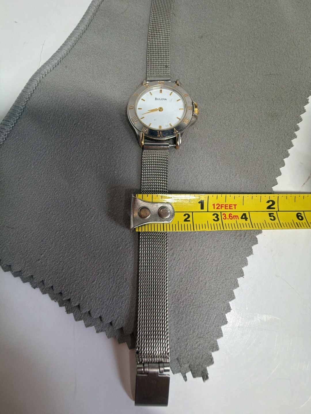 Bulova Women's Quartz Two-Tone Mesh Band Watch 98L65 11