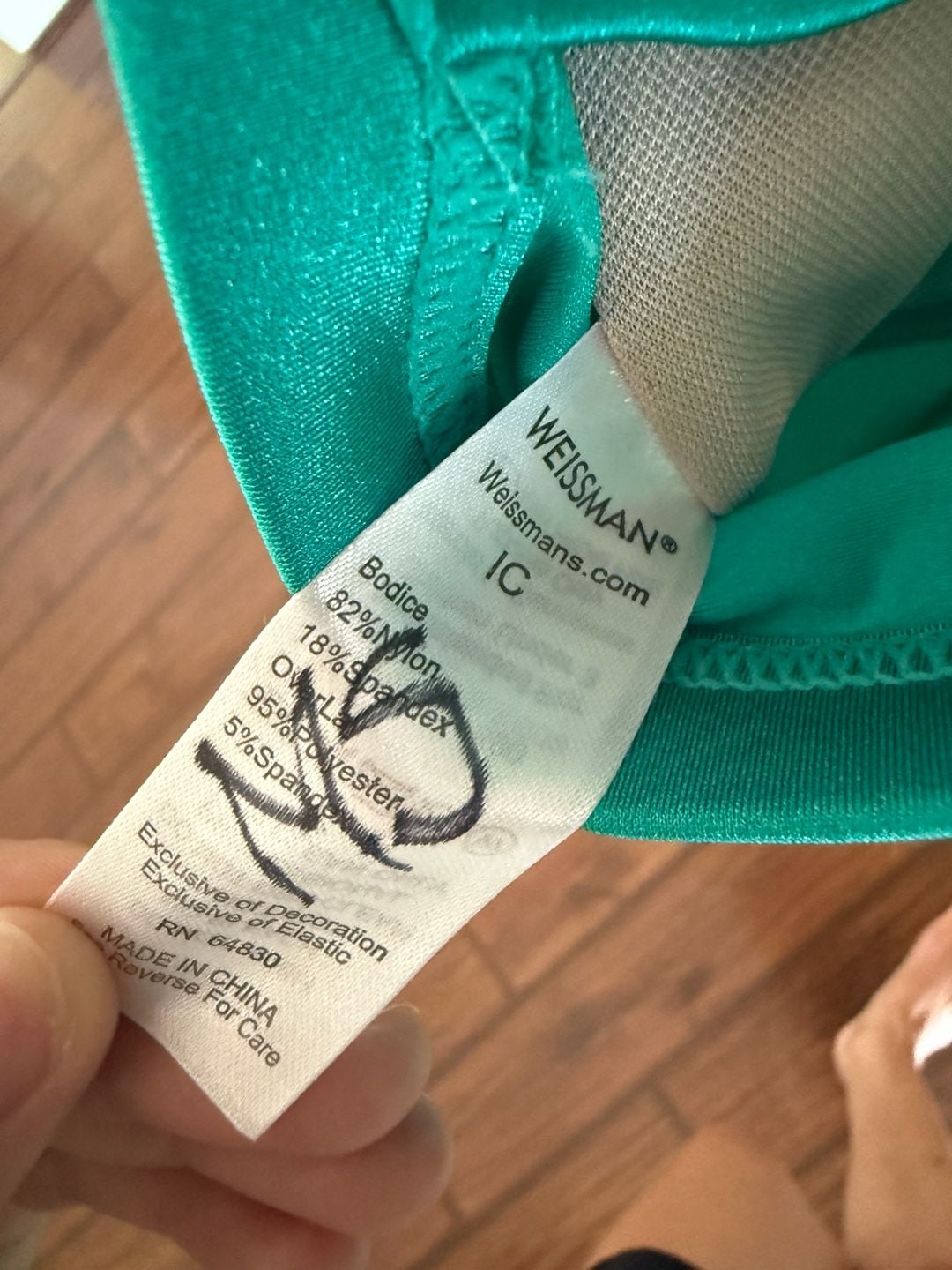 Weissman Emerald Green Sequin Halter Dance Biketard with Skirt 5