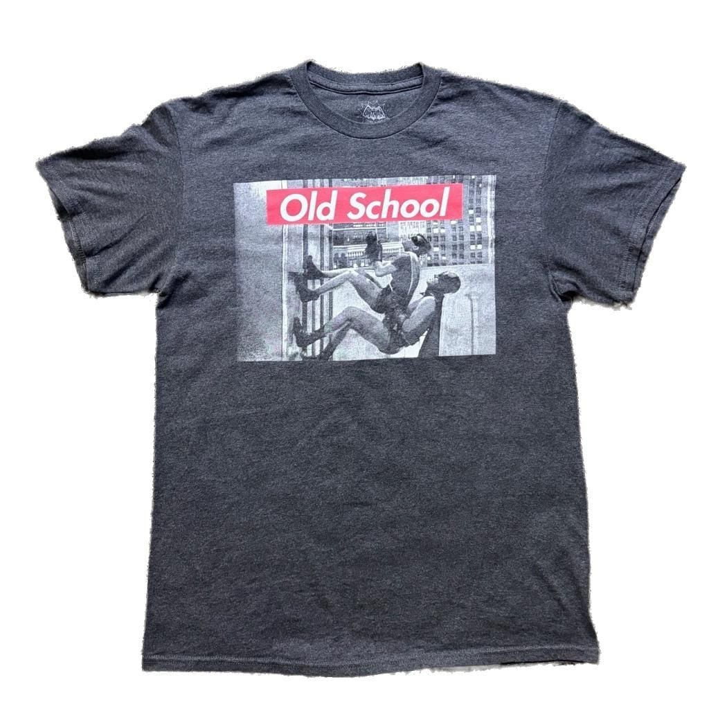 Batman & Robin Old School 1960s TV Series Wall Climbing Graphic T-Shirt 2