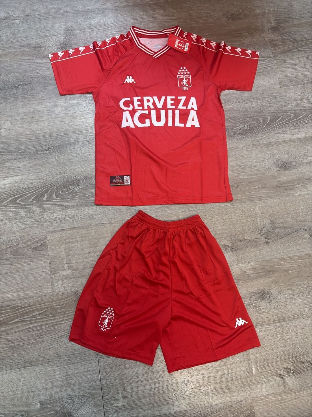 Kappa America de Cali 2000 Retro Home Jersey and Shorts Set 6