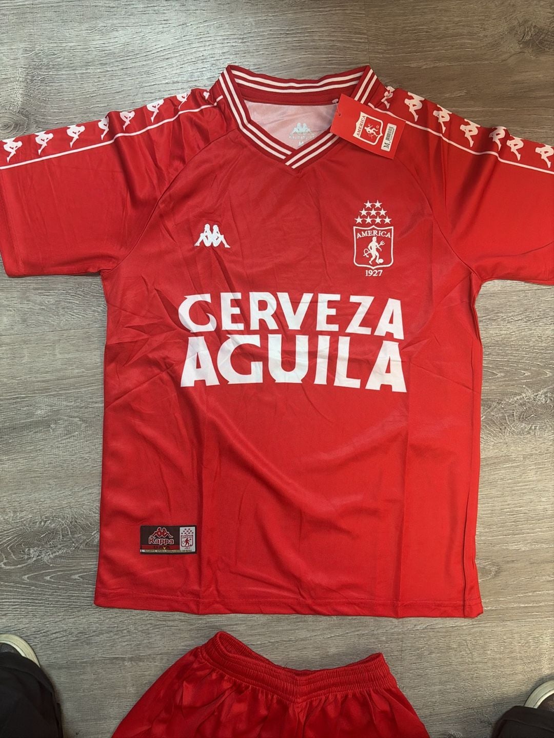 Kappa America de Cali 2000 Retro Home Jersey and Shorts Set 8