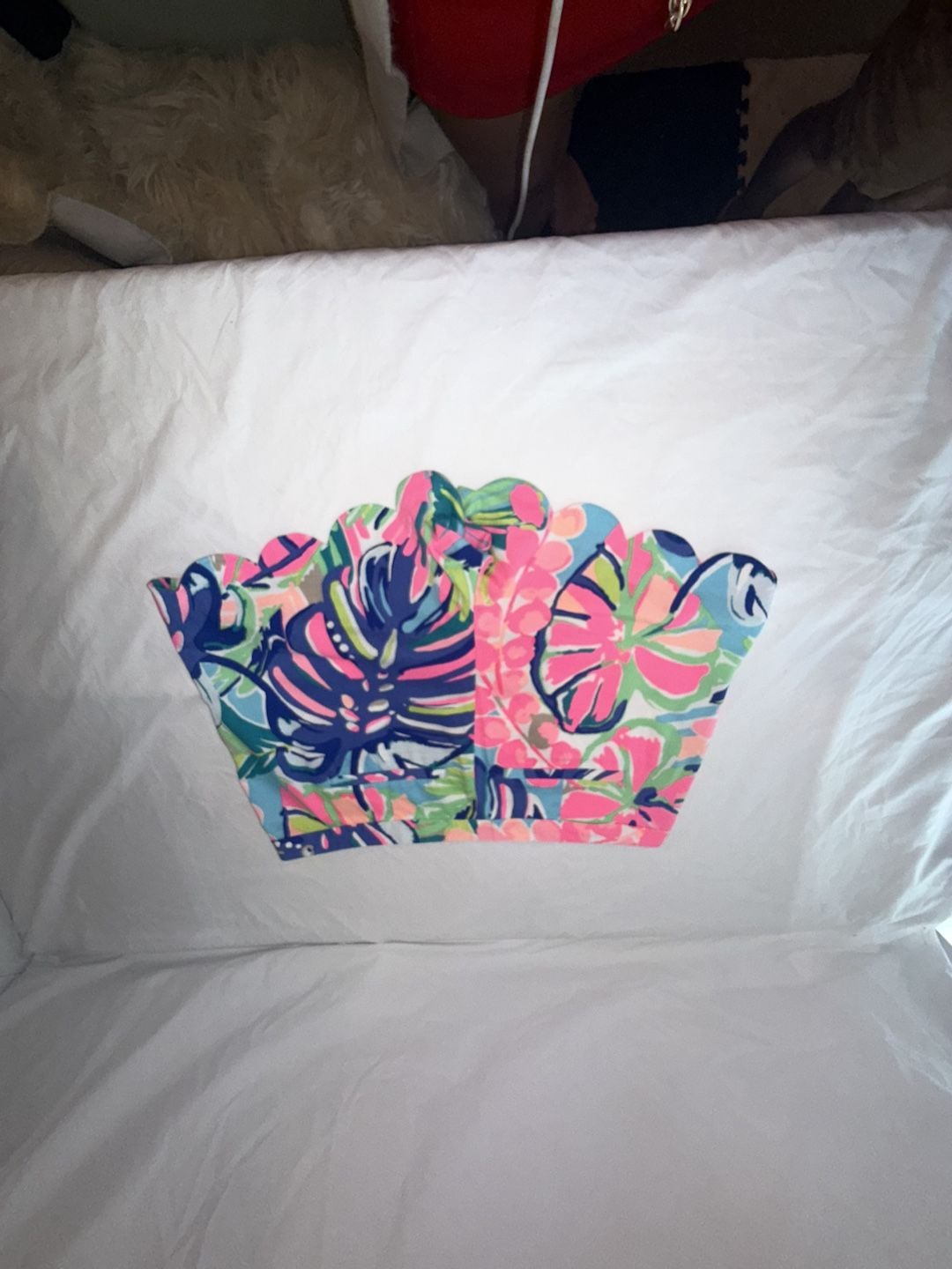 Lilly Pulitzer Scalloped Hem Floral Tropical Print Cotton Shorts 3