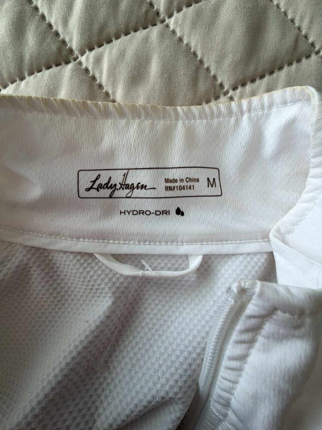 Lady Hagen Women's Full Zip White Athletic Performance Jacket 4