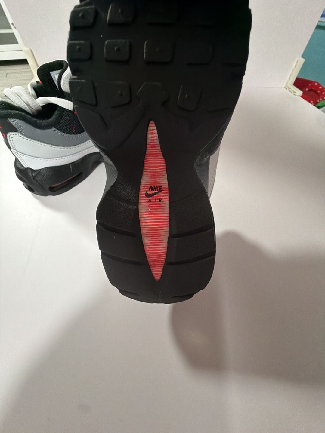 Nike Air Max 95 Recraft Toddler/Little Kids Shoes Black/Grey/Infrared 4