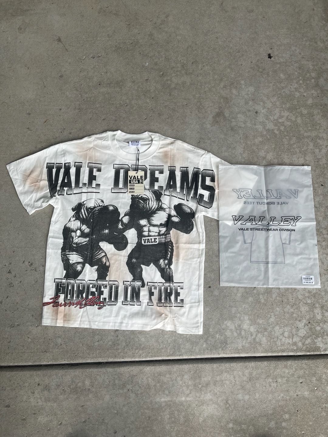 Vale Forever Forged In Fire Boxing Bulldogs Graphic T-Shirt 1