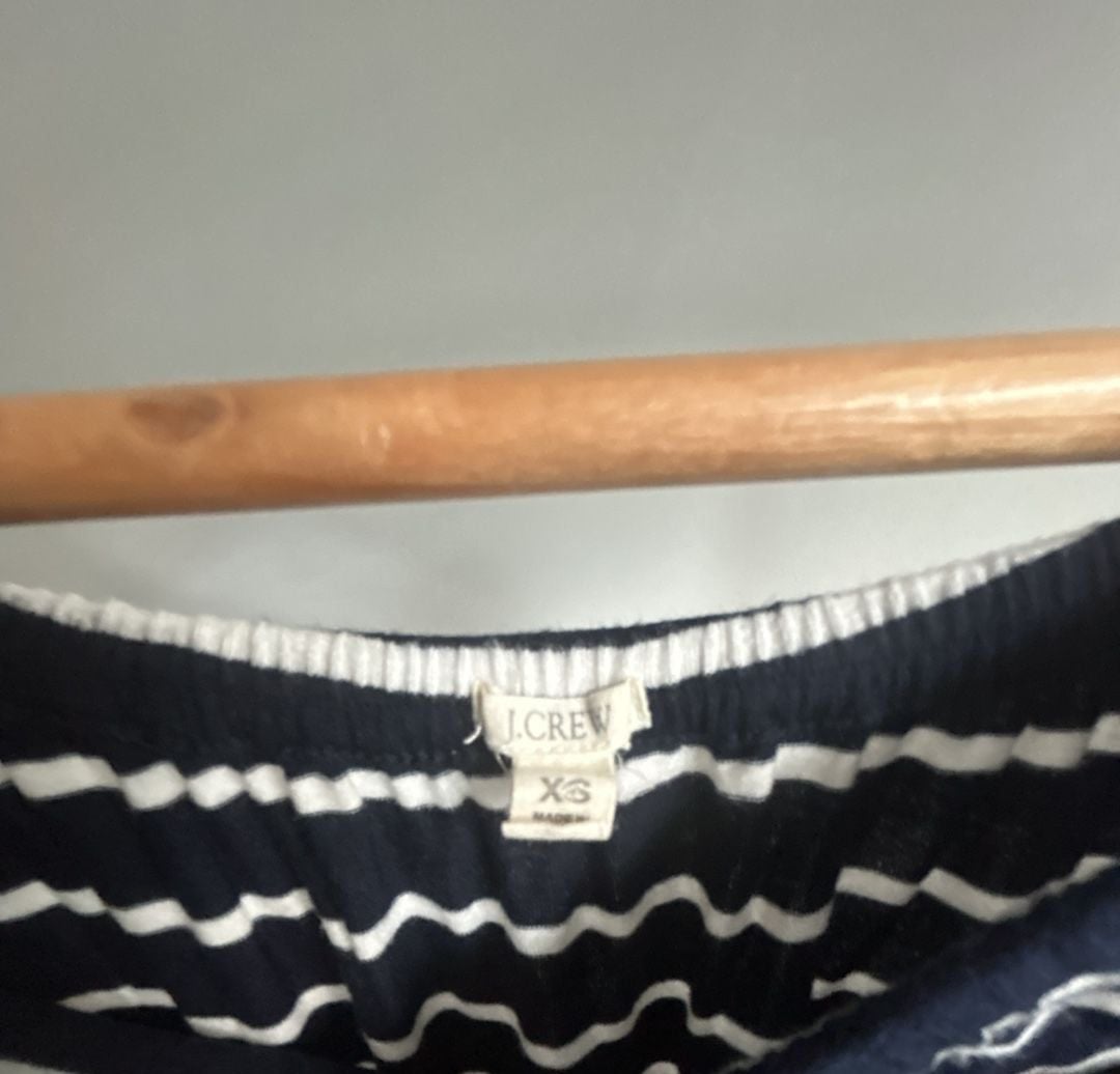J.Crew Women's Striped Bandeau Halter Maxi Dress with Drawstring Waist 4